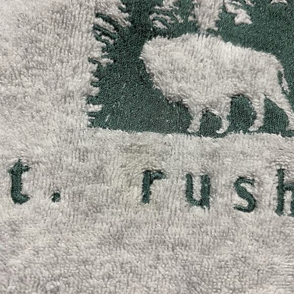 80s Prairie Mountain Mt Rushmore Crewneck L Gray USA Made 100 Cotton Buffalo - Picture 3 of 12